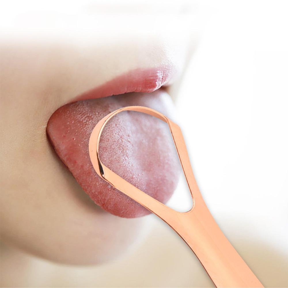 Stainless Steel Tongue Scraper Tongue Coating Cleaner Oral Hygiene Tool for Fresh Breath and Healthy Teeth Care