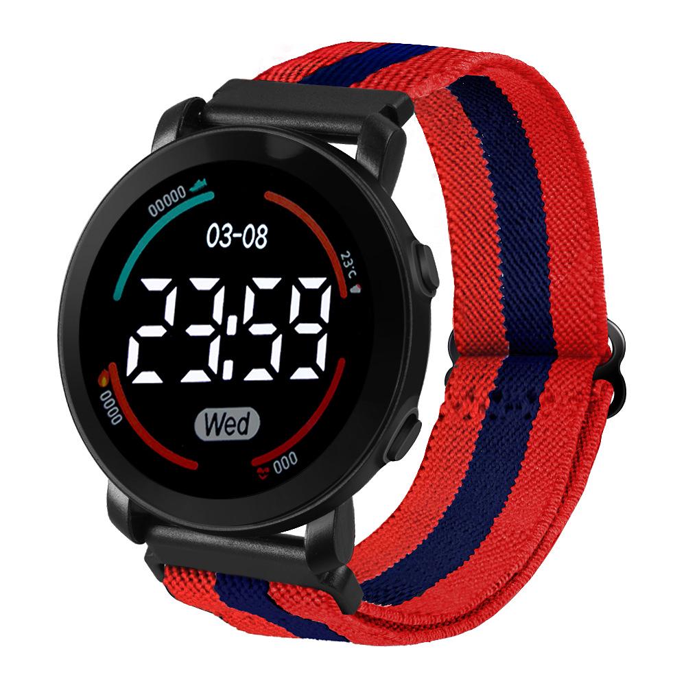 

Cross-Border LED Children s Waterproof Sports Watch for Primary Students—Round, Unisex.