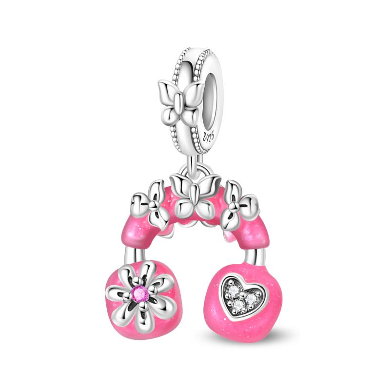 Exquisite 925 Silver Heart Love Charms Beads Fit Exquisite Bracelet Necklace Diy Charms Women Man Jewelry Gift