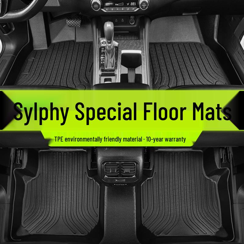 Nissan Sylphy 14th Gen Silk Coil Full Surround TPE Waterproof Floor Mats & Trunk