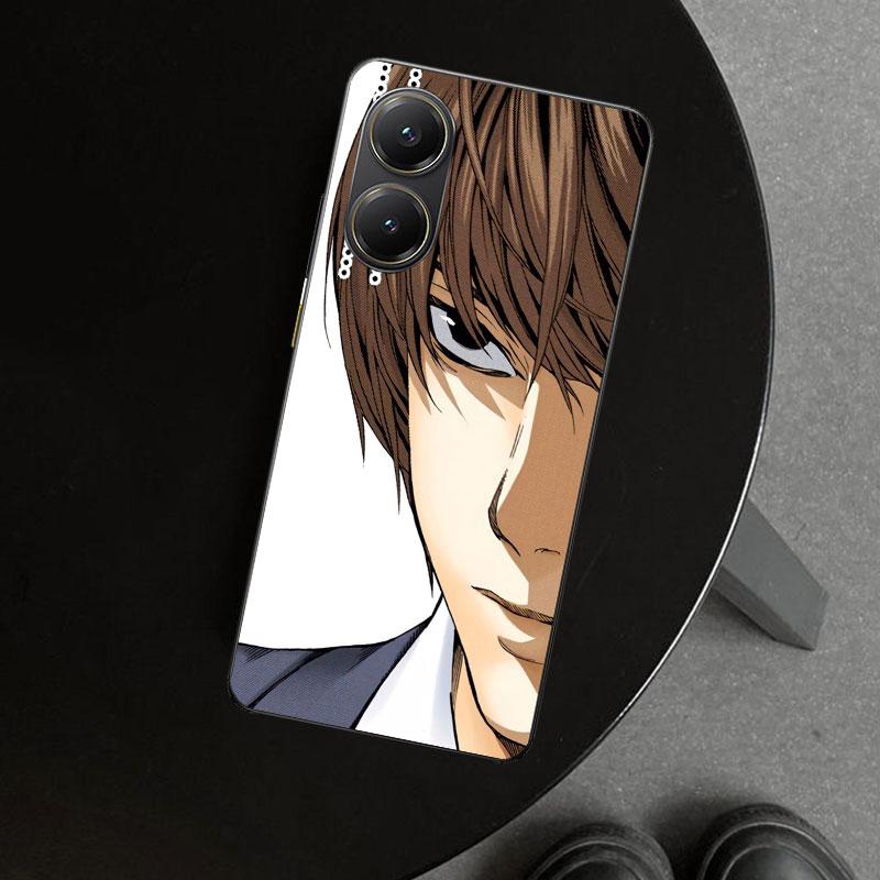 N-Note D-Death Yagami Light Phone Case Cover for Xiaomi Poco X6 X5 X7 Pro F7 Ultra Redmi 15C 15 13C 13 12C 12 10C 10 10A 9C 9A 9