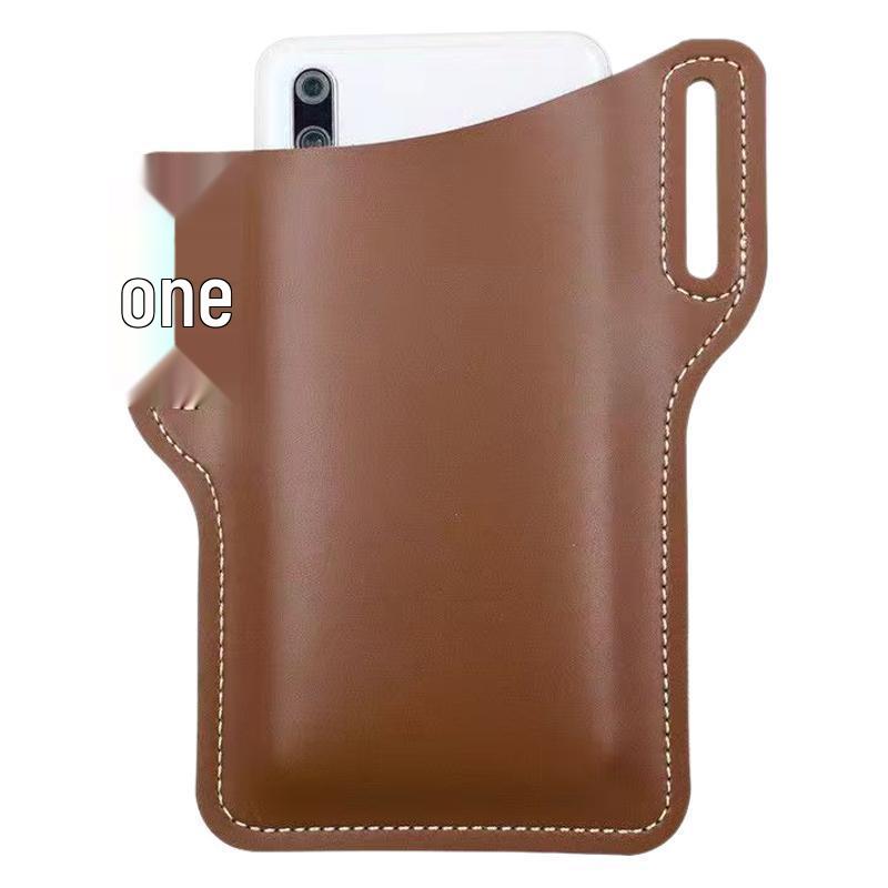 Men's Leather Phone Pouch Belt for Running & Outdoor Use