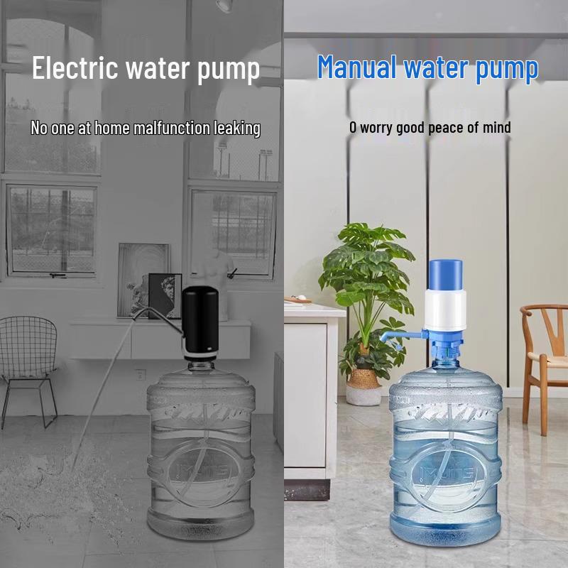 Hand-Press Bottled Water Pump Dispenser for Household Use