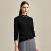 Zhaojun Women's Thin Cable Knit Cashmere Half-Turtleneck Sweater