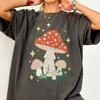 Mushroom Fairy Toadstool T-Shirt, Whimsical Cottagecore Forest Top