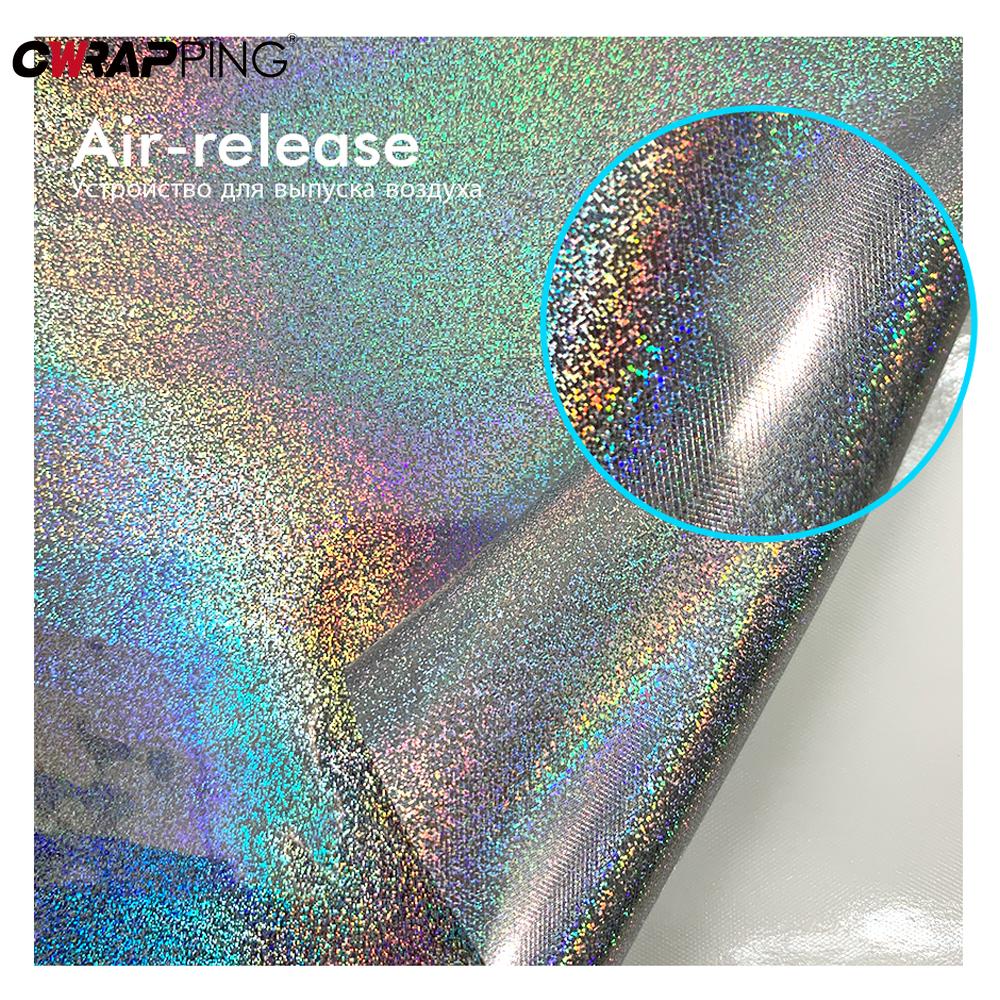 Laser Flash Point Vinyl Plating Car Stickers Waterproof Self-adhesive DIY Decoration Car Wrap Foil Sticker for Car Motorcycle