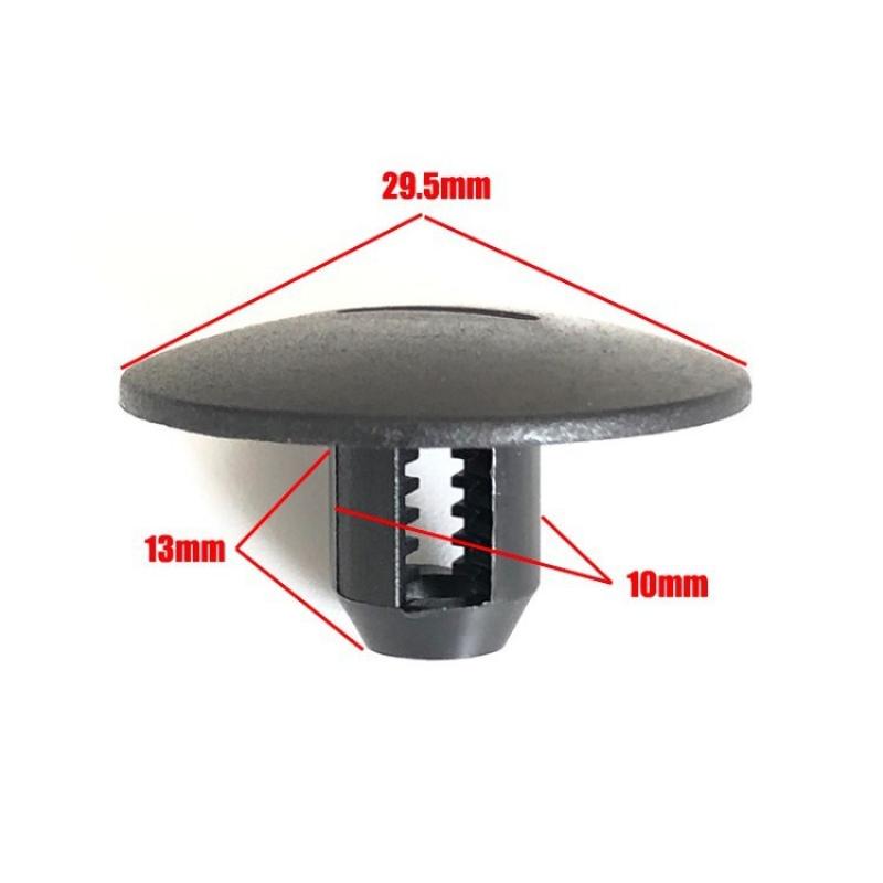 10 stk Bil Stripete Teppestropp Klips Klemme Plastfeste For Peugeot 408 307 206 For Citroen C5 C2 For Renault Trafic