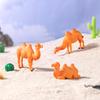 3 Stück Mini Kamel Ornamente Miniatur Kamel Figuren Desktop Dekoration Mini Tierstatuen für Mikrolandschaften DIY Bastelarbeiten