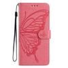 For Motorola Moto G55 5G Case Butterfly Imprinted Wallet Stand PU Leather Flip Phone Cover with Strap