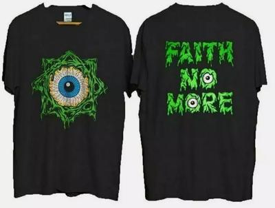 T-shirt Vintage 1992 per Fan Faith No More Maglietta a Doppia Stampa Taglia