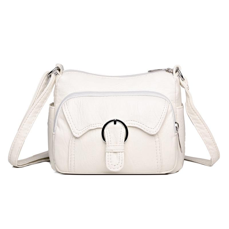New simple casual women's bag middle-aged mother large-capacity multi-pocket practical shoulder messenger bag