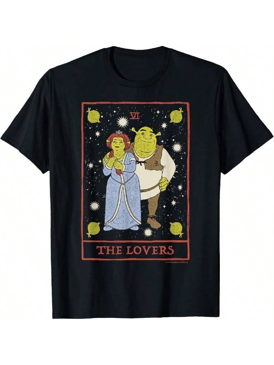 

Футболка с картой Таро «Любители Шрека и Фионы» XXXXXL чёрный