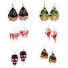 Ear Adornments Acrylic Halloween Earrings Acrylic Material Drop Earrings