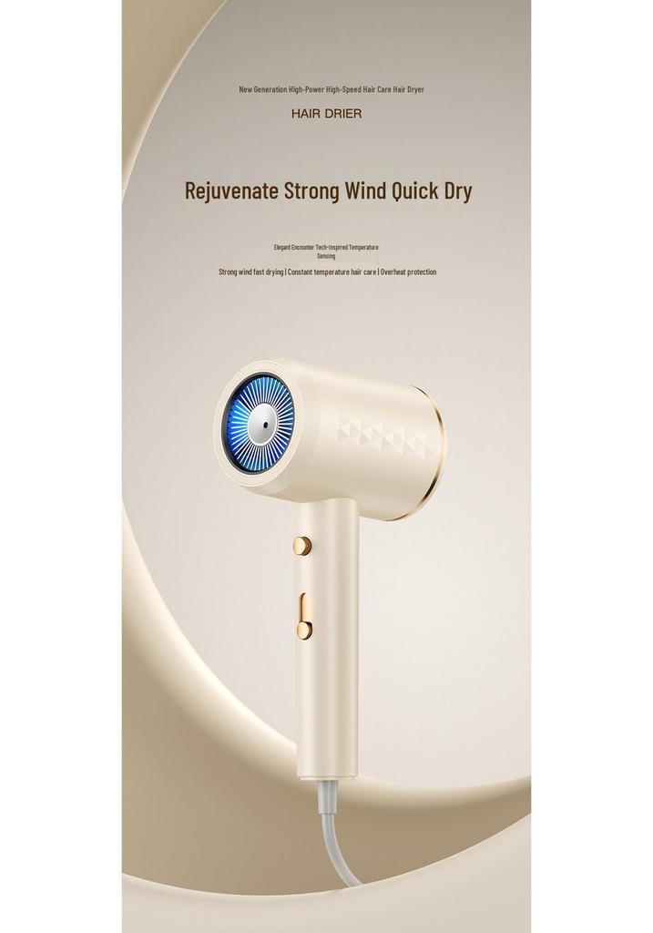 High-Speed Hair Dryer with Constant Temperature - Powerful Cold & Hot Air for Dorm & Home Use