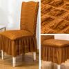 Thickened 3D Bubble Yarn Lace Skirt Chair Cover Home Universal All-inclusive Stretch One-piece Dining Chair Decorative Cover
