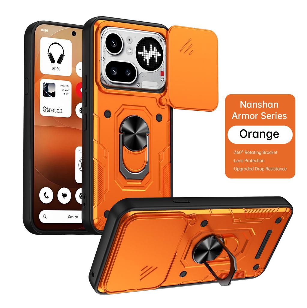 Nothing Phone 4A Pro Anti-drop Magnetic Ring Holder Case