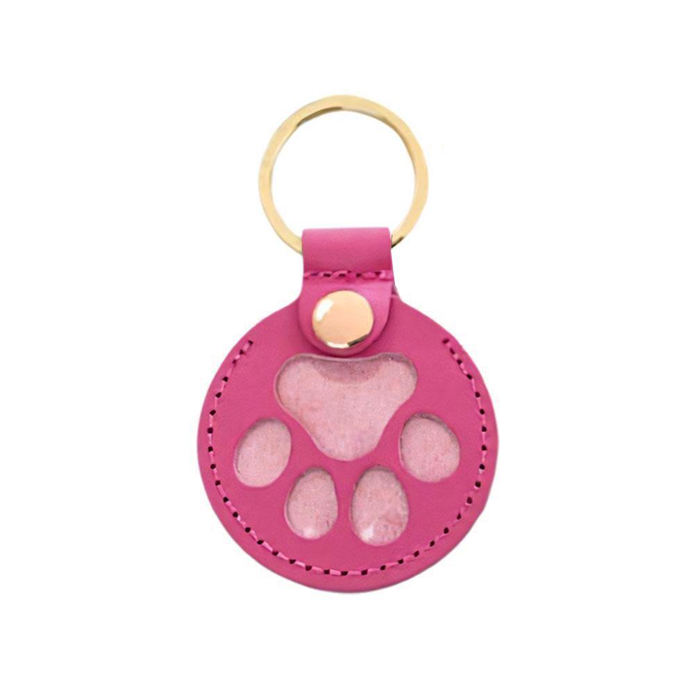 1Pcs Japanese Style Pet Hair Storage Leather Case Cat And Dog Commemorative Key Pendant DIY Name ID Card Creative