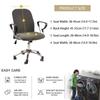 Geometry Computer Chair Cover Spandex Stretch Printed Office Chair Protective Covers Anti -Dirty Removable Machine Washable Armchair Seat