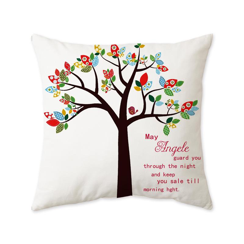 Colorful Abstract Floral Cushion Cover for Sofa or Home Décor