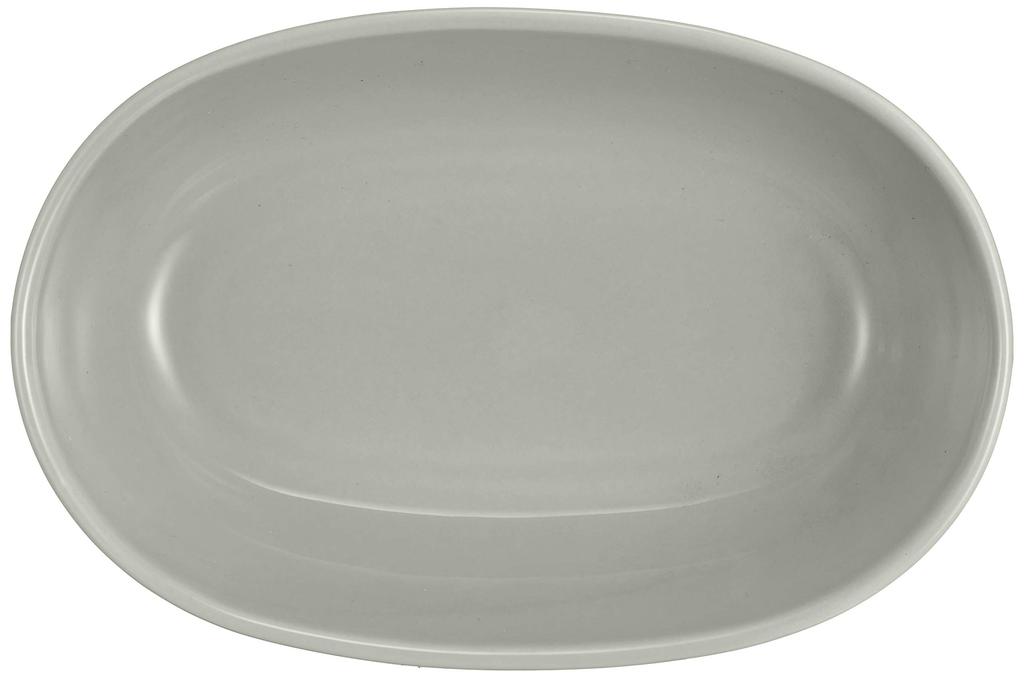 Hasami ware oval GY "essence" bowl, medium,