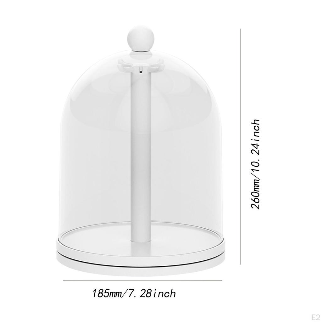 Drehbare Figurenvitrine Sammelbare Action Staubdicht Hängender Puppenständer für Schlüsselanhänger