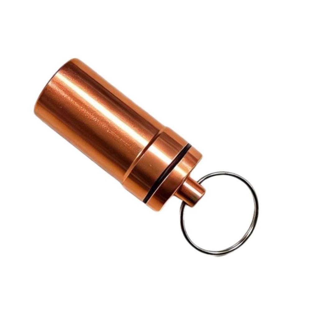 New Mini Portable Pill Box Case Holder Keychain Waterproof Aluminum Container Tablet Storage for Purse Outdoor Camping Travel