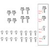 Sports Equipment Maintenance 5 6 10 12mm Helmet Repair Screws Stainless Steel Sport Screws Repair Tool Stainless Fasteners