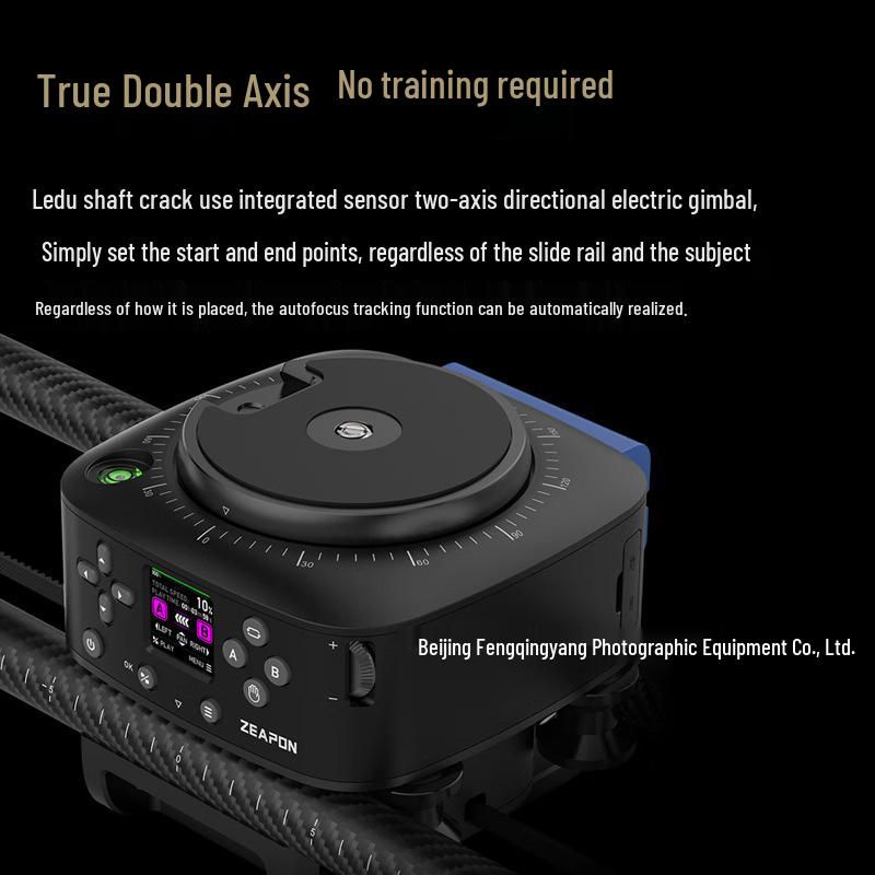 ZEAPON AXIS Multi-Axis Electric Slider for DSLR/Mirrorless Cameras - Carbon Fiber Track for Dynamic Photography