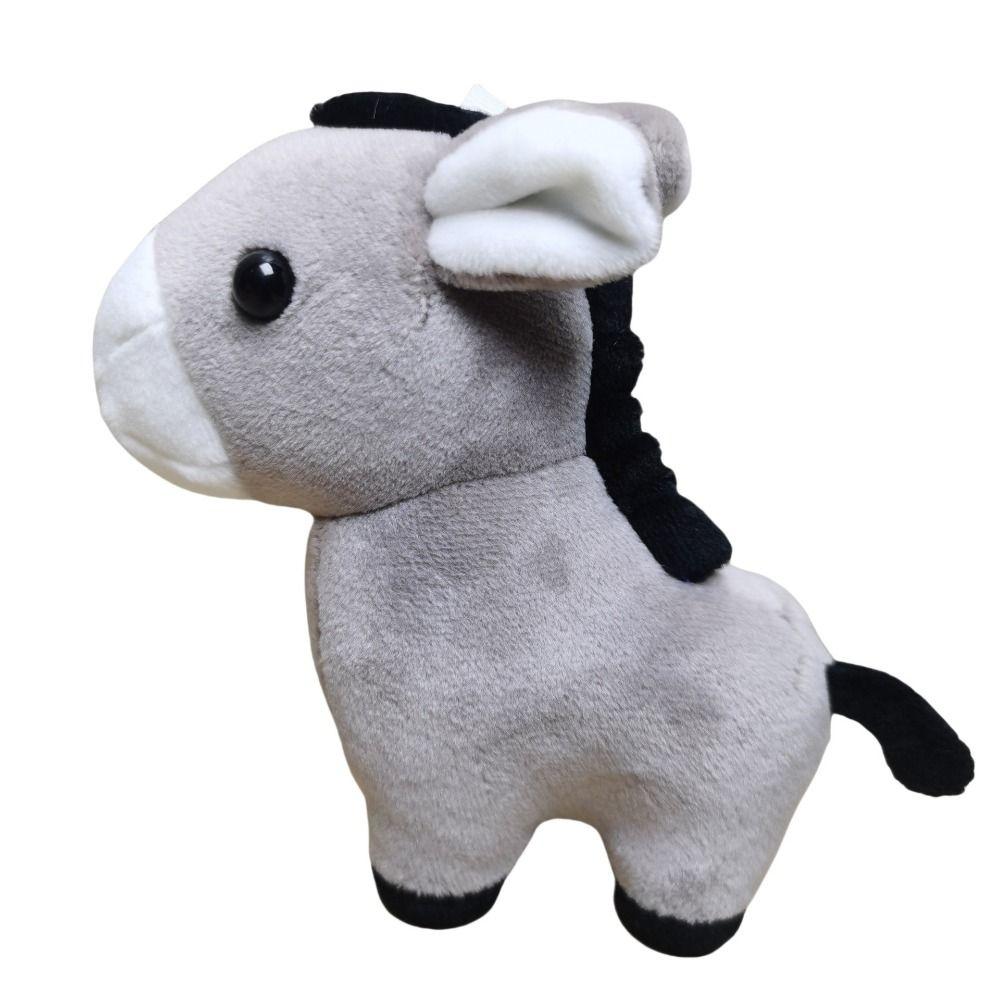 Stuffed Animal Giraffe Pendant Horses Plush Donkey Small Doll Lovely Horse Key Ring  Boy Girl