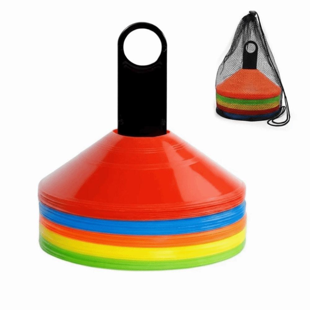 25/50Pcs Flexible Soccer Disc Cone Set Soccer Training Sign Dish Football Training Equipment 25Pcs-Set 2