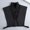 Abnehmbarer Kragen aus Baumwolle für Damen, für Pullover, Bluse, Hemd, gefälschter Kragen, dekoratives weibliches weißes halbes Hemd, falsches Kragen-Zubehör