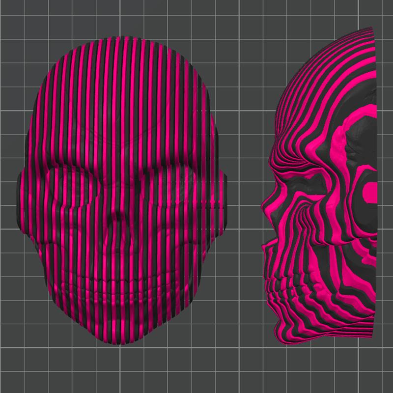 3D Printed Luminous Quantum Skull Fidget Skull Gifts Cool Novelty Desk Ornament Funny Desktop Ornaments For Home Office Desk