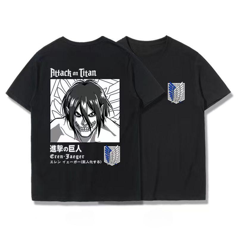 Japanese Anime T Shirt Scouting Legion Clothes Shingeki No Kyojin Tee Shirt Attack On Titan Giant Short-sleeve T-shir Men Women