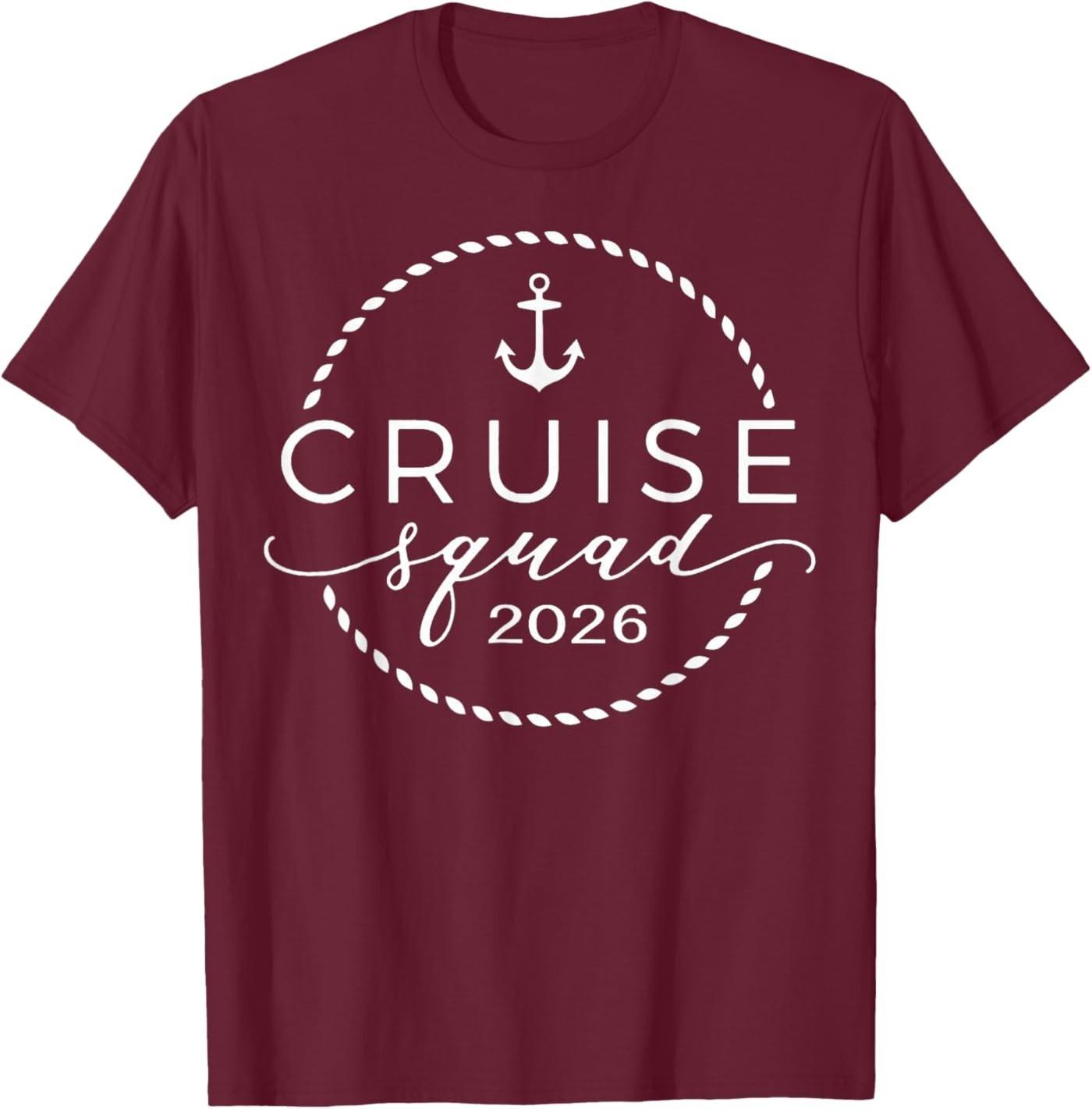 Cruise Squad 2026 Summer Vacation Matching Family Cruise T-Shirt S