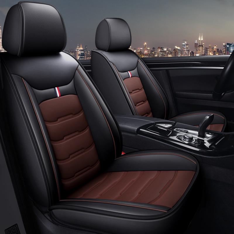 Universal Leather Car Seat Cushion - Washable, All-Season, Easy Care