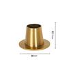 1pcs Gold/Black Metal Candle Holders Taper Candlestick 5cm Column Plate Minimalist Vintage Decor Dinner Table Wedding Party
