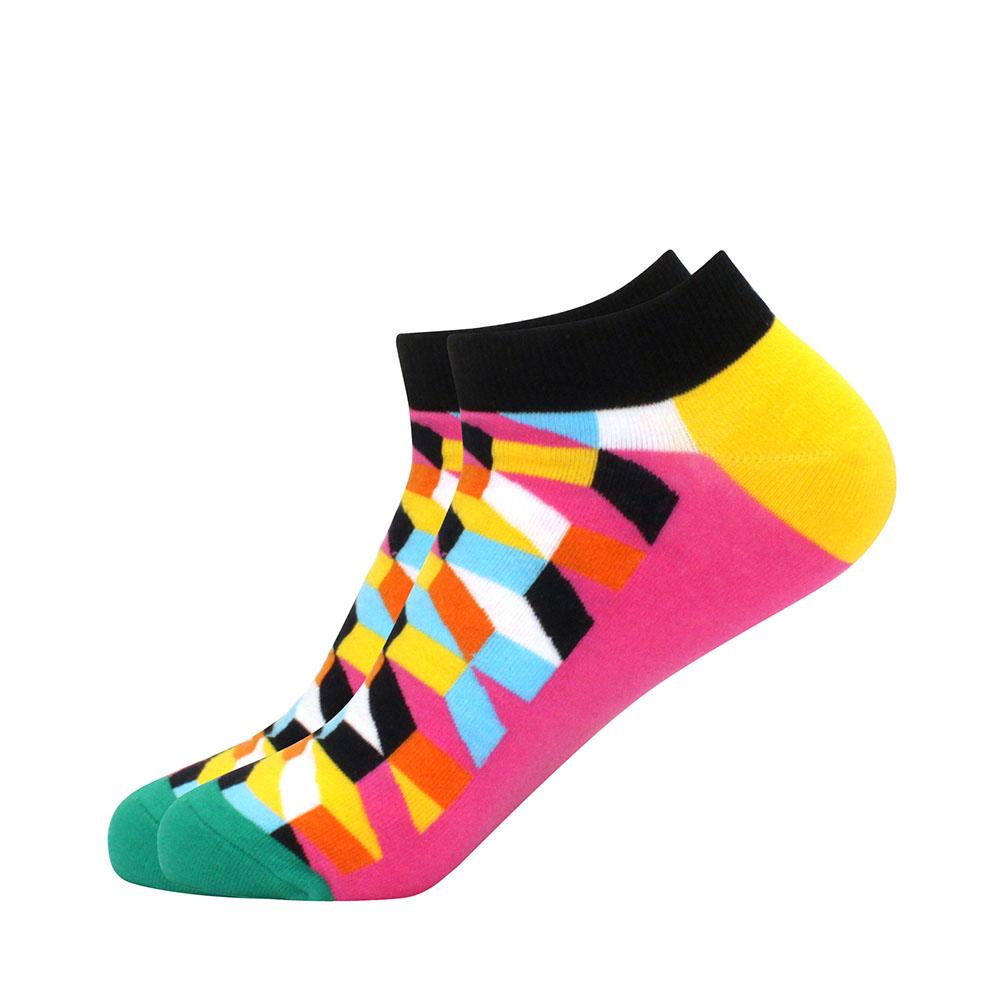 Men's Socks Invisible Short Summer Socks Quality Business Casual spring Color Combed cotton diamond astronaut Boat Socks