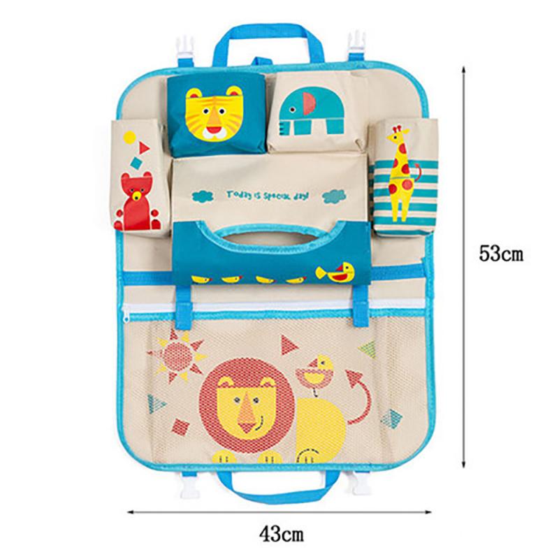 New 1PC Cartoon Car Seat Back Storage Hang Bag Organizer Product Stowing Tidying Bag