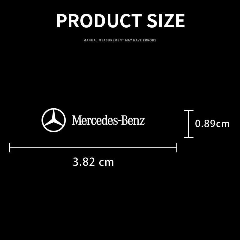 Car Logo Body Side Fender Door Window Trunk Decals Stickers Exterior Deco For Mercedes Benz AMG W204 W211 W212 W166 W117 W176