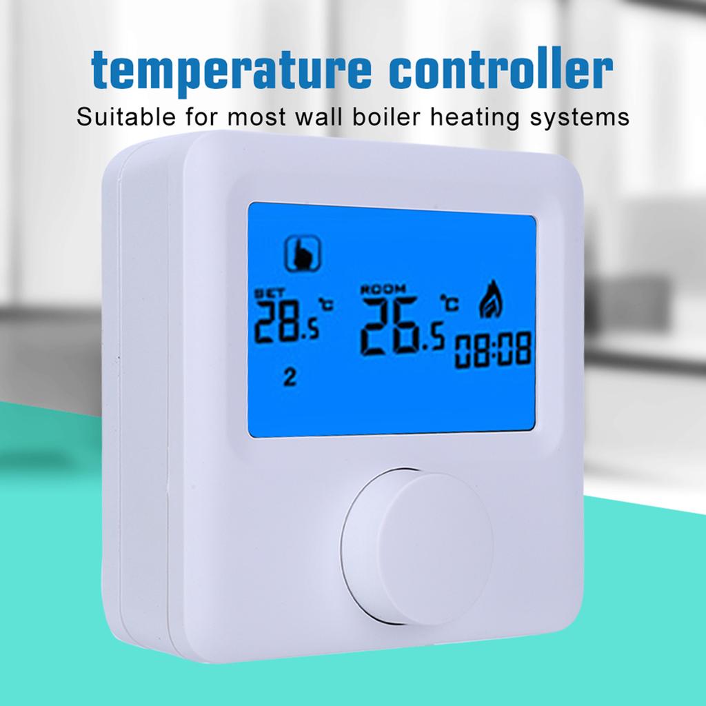 Digital LCD RF Wireless Heating Thermostat Temperature Controller for Electric Heating System Heating Programmable Thermostat