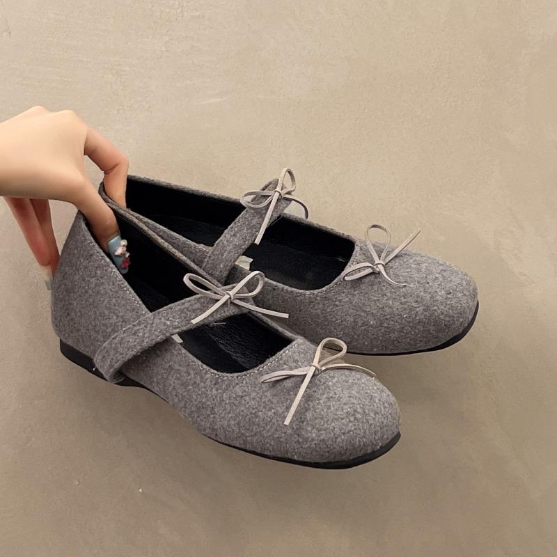 Fashion Mary Jane Shoes Women 2025 New Spring French Square Toe Bow Sweet Shallow Inside Heightening Slip Strap Single Shoes
