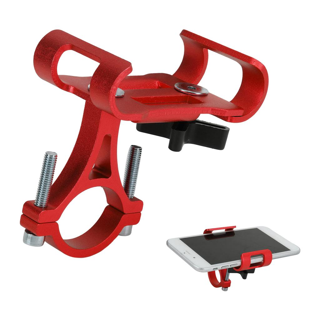 Držák na telefon na kolo Venkovní jízda Řídítka Jízdní kolo Hliníková slitina Držák na telefon pro navigaci Červený