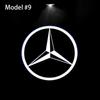 2 Pezzi LED Styling Auto Luci di Benvenuto per Portiera Accessorio Emblema per Mercedes Benz AMG W205 C300 W203 W206 W108 W124 W126 W140 W168 W169