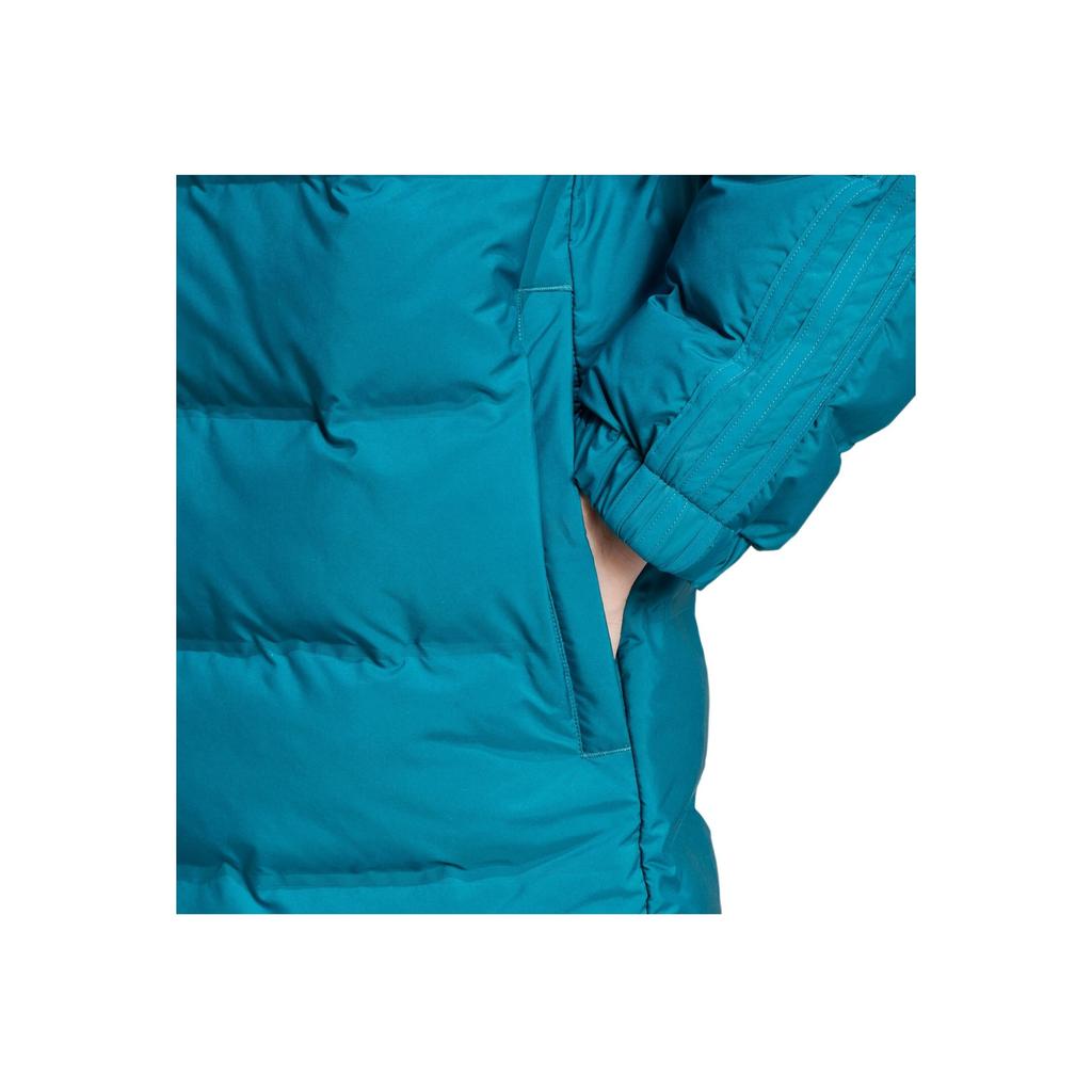 Adidas Originals Sst Down Jacket Series Comfortable Warm Sports Stand Collar Puffer Coat Men Jackets Heritage-Blue JE1954