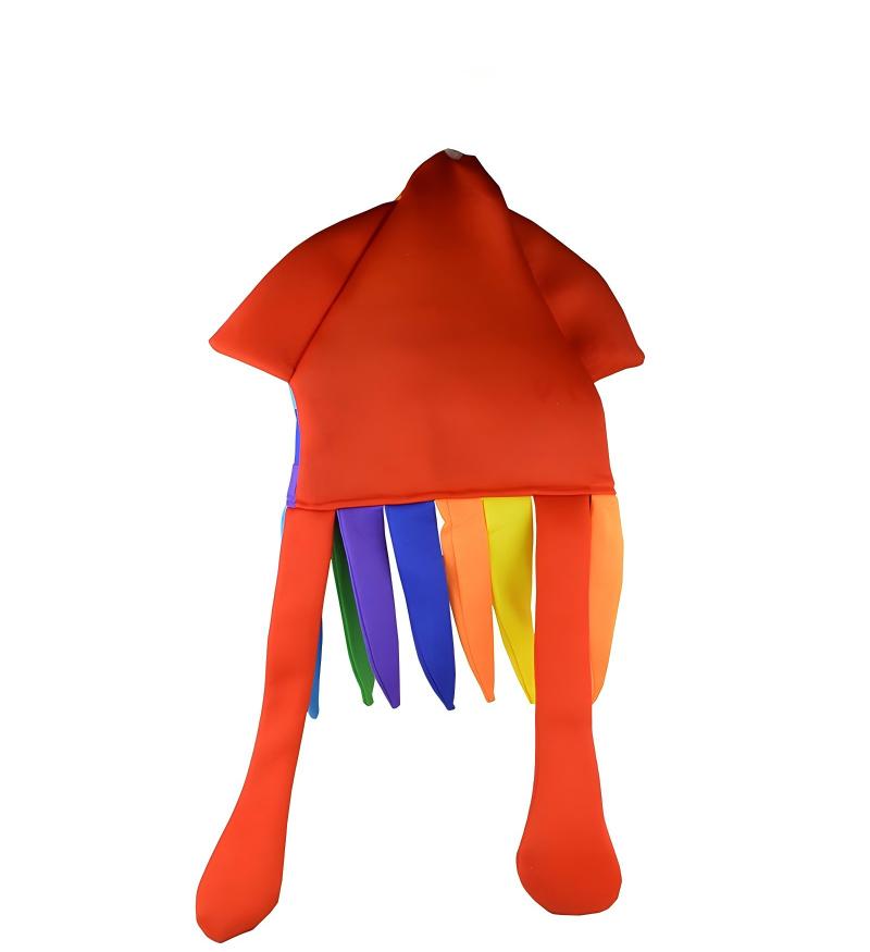 8pack Squid Hats Octopus Crazy Hat Costume Funny Soccer Carnival Party Accessory Headwear Football Sports Fans Gift