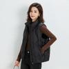 Autumn and Winter Women's 90 Down Light Duck Down Waistcoat  Striped Down Jacket Plus Size Waistcoat