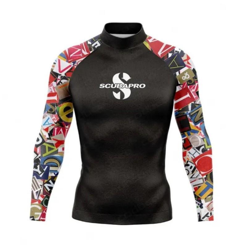 Men Women Quick Dry Rash Guard Long Sleeve UV Protection Swim Shirt Surfing Snorkeling Diving Summer Water Sports