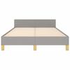 Vidaxl Bed Frame Without Mattress, Light Gray, 120X200 Cm, Upholstered