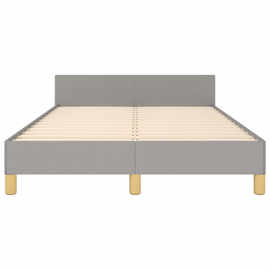 Vidaxl Bed Frame Without Mattress, Light Gray, 120X200 Cm, Upholstered