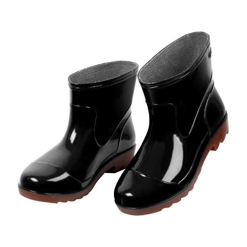 Men's Low-Cut Waterproof PVC Rain Shoes